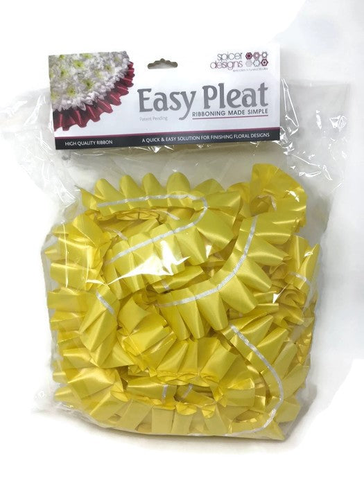 10m Easy Pleat Ribbon - Yellow