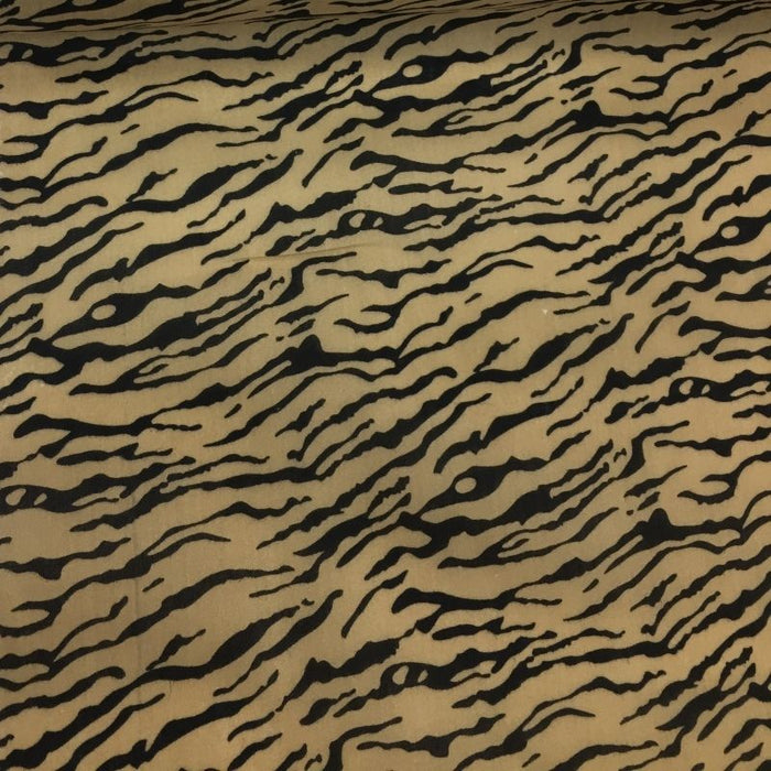 Polycotton Tiger Animal Print Fabric - Width 44" / 112cm - 1 Metre