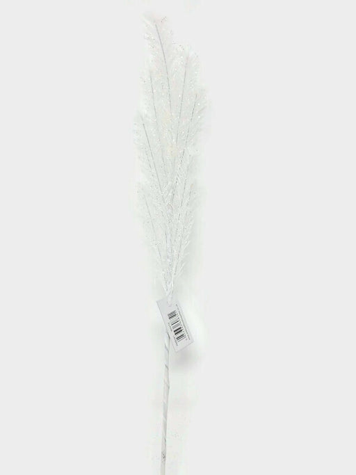 Sparkling Tinsel Pick x 55cm - White