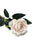 Single Stem Velvet Touch Rose x 75cm - Ivory Blush