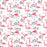 1 Metre pink Flamingo on Ivory Background 100% Cotton Fabric x 110cm Width stock location a2