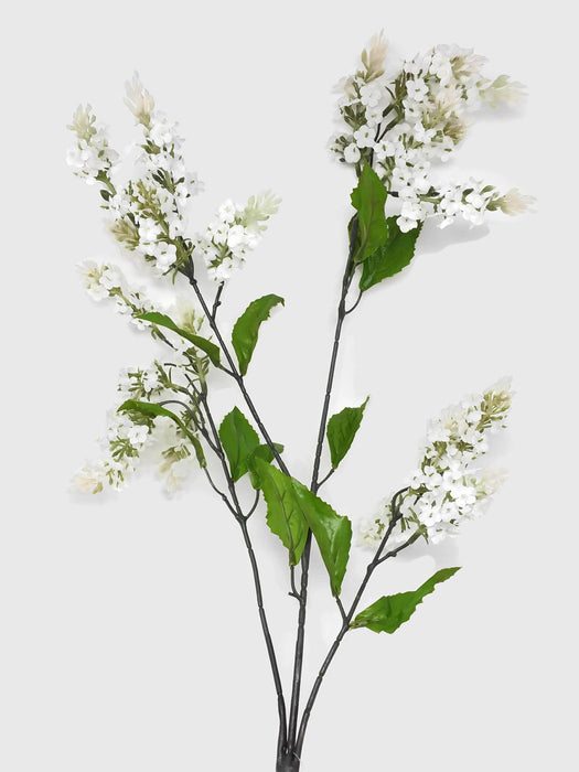 Viburnum Flower Stem x 98cm - Ivory White