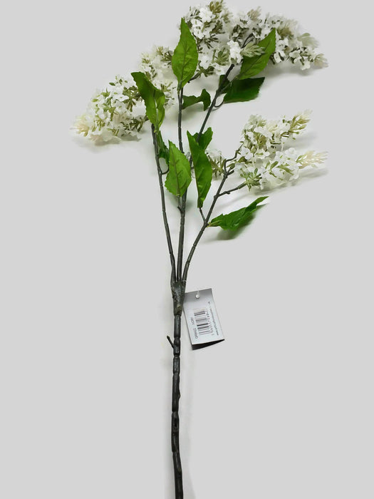 Viburnum Flower Stem x 98cm - Ivory White