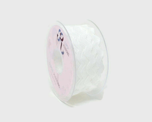 Ric Rac Ribbon Reel - 13mm x 20m - Ivory