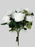 10 Head Open Rose Bush x 44cm - White