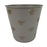 Grey Zinc Pot With Gold Embossed Bee