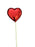 Shiny Red Heart Pick x 10