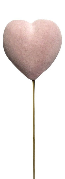 Velvet Heart Pick x 10 - Pink