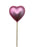 Pink Heart Pick x 10