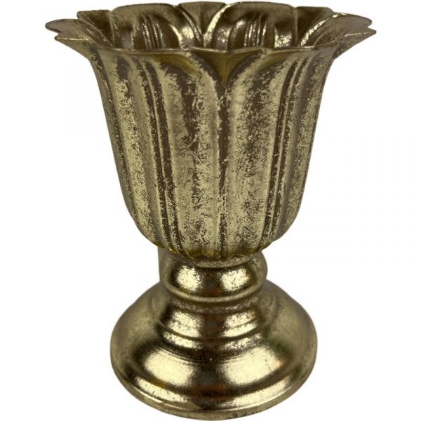 Sandringham Gold Scallop Edge Pot