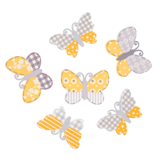 Craft Embellishment - Assorted Butterflies - Pack of 6